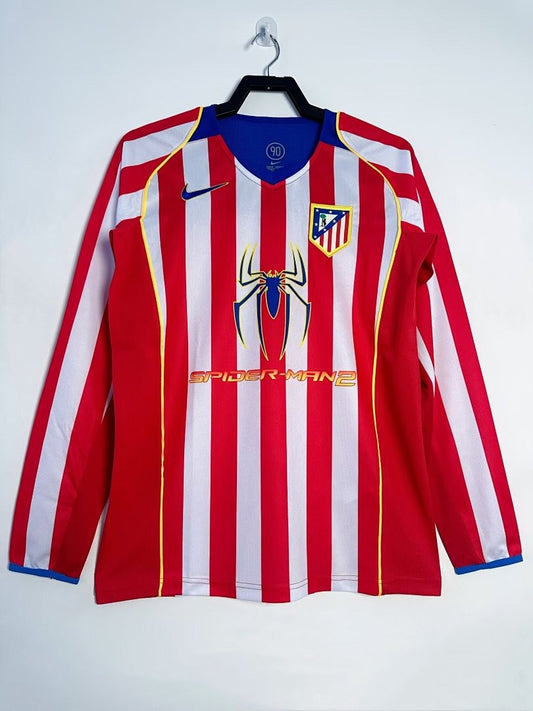 Atlético de Madrid x Spiderman manga larga 2004-2005 Retro