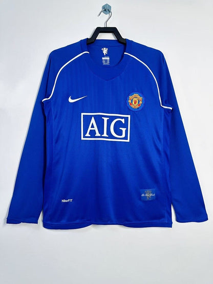 Manchester United manga larga 2007-2008 Retro